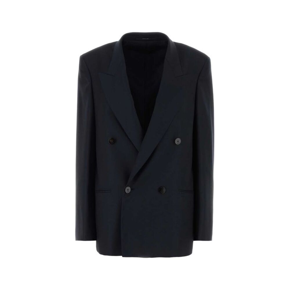 Gucci Women Dark Blue Wool Blazer